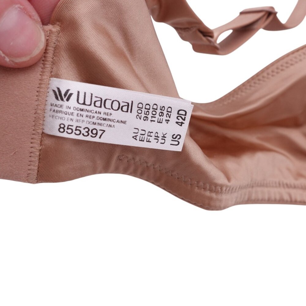 NWT Wacoal Inner Sheen Underwire Bra Sz 42D Roebuck Seamless Mid Coverage - Picture 11 of 11